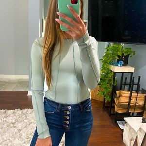 Blue Vestique bodysuit